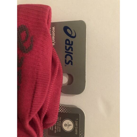 2 ASICS Womens Performance Compression Knee High Toeless No Slip Lg Socks Pink - Picture 5 of 9